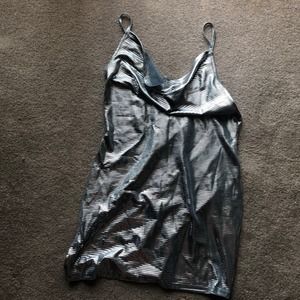 Silver‎ bodycon dress size M